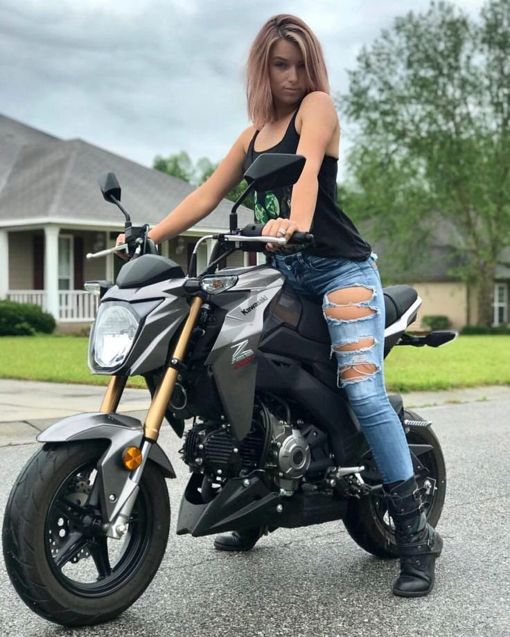 Beautiful girls and bikes in City